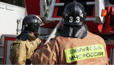 В Новой Москве горит мясокомбинат
