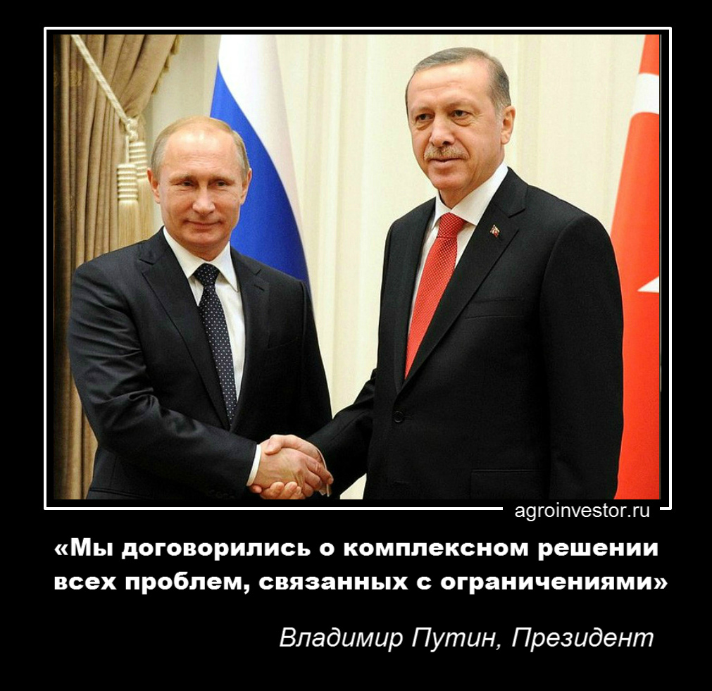  Владимир Путин: «Мы договорились о комплексном решении всех проблем, связанных с ограничениями»
