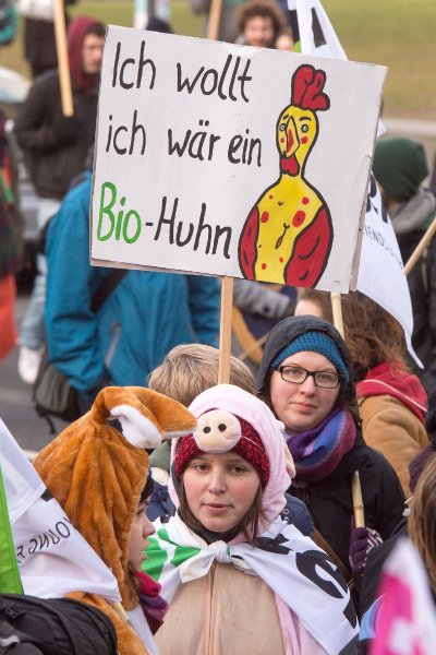 Акция протеста аграриев в Берлине