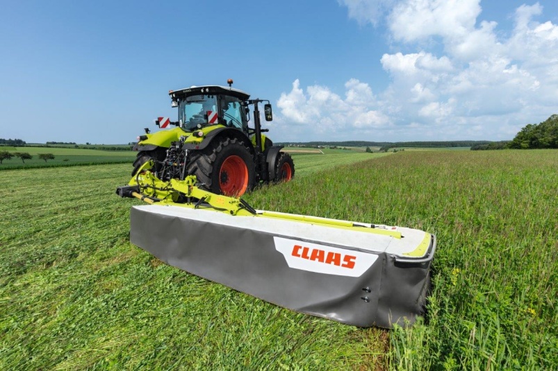 Claas представляет косилку Disco 4400 Contour с шириной захвата 4,20 м и функцией векторного складывания