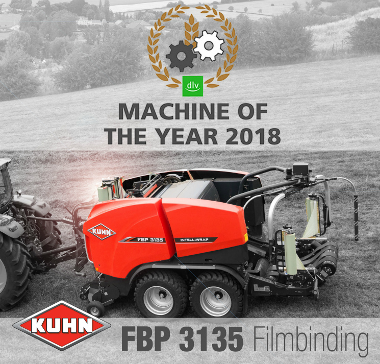 Партнерский материал: KUHN FBP3135 — машина года 2018! Комбинация пресс-подборщик — обмотчик!