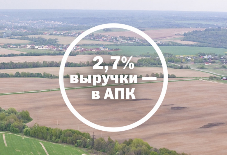 2,7% выручки — в АПК