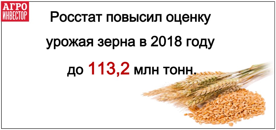 Сбор зерна составил 113,2 млн тонн