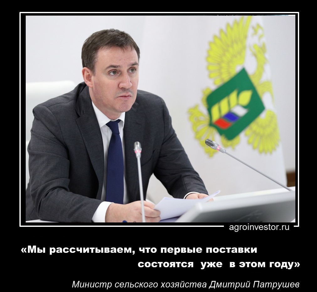 Дмитрий Патрушев «Мы рассчитываем, что первые поставки состоятся уже в этом году»