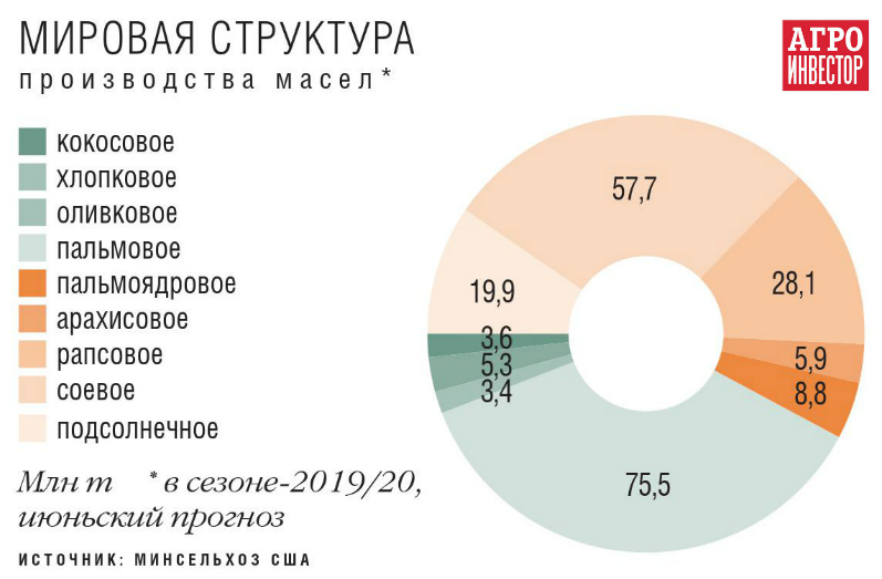 Структура производства масел