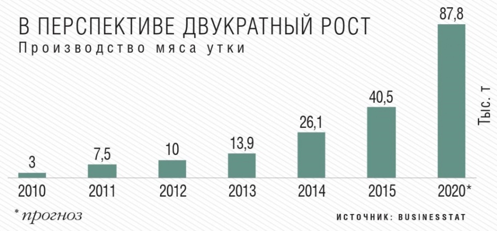 Производство мяса утки