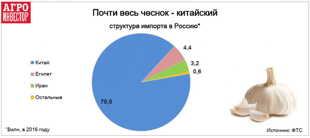 Почти весь чеснок - китайский