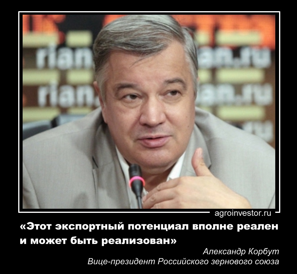 Александр Корбут «Этот экспортный потенциал вполне реален и может быть реализован» 