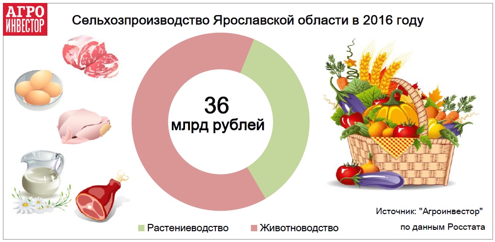 Сельхозпроизводство Ярославской области в 2016 году