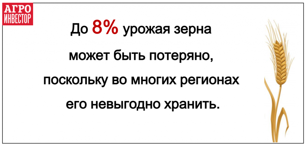 Россия может потерять до 8% рекордного урожая